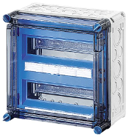 Hensel 2000602 Mi 1220 Kleine verdeelkast Opbouw (op muur) Aantal groepen: 24 Aantal rijen: 2 Inhoud: 1 stuk(s)