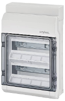 Hensel 6100002 KV 9224 Kleine verdeelkast Opbouw (op muur) Aantal groepen: 24 Aantal rijen: 2 Inhoud: 1 stuk(s)