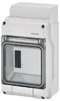 Hensel 6100056 KV 9104 Kleine verdeelkast Opbouw (op muur) Aantal groepen: 4.5 Aantal rijen: 1 Inhoud: 1 stuk(s)