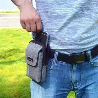 Heren Canvas Mobiele Telefoon Belt Heuptas Draagbare Multi Pocket Heuptas Kaartenhouder Portemonnee