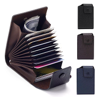 Heren Echte Leren Kredietkaart Houder Portemonnee Heren Multi Kaart Sleuf ID Credit Case Kaart Case Geldzak Muntzak Pock