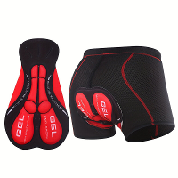 Heren Fietsbroek 3D Gel Ademend Schokbestendig Elastisch Zweetopnemend Sportbroek Onderbroek voor Fiets
