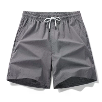 Heren Sneldrogende Ademende Zomer Shorts Casual Effen Trekkoord Strandshorts Lichtgewicht Zwembroek Comfortabele Broek v