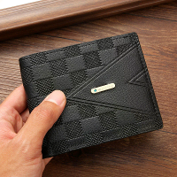Heren Soft PU Leren Portemonnee Multi Card Creditcard Tasje Vouw Portemonnee Korte Grote Capaciteit Zakelijke Portemonne
