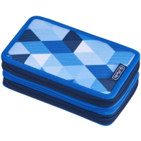 Triple Etui Blue Cubes