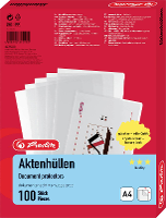 Herlitz Zichttassen 10843746 DIN A4 PP 0.11 Mm Glas (helder) 10843746 100 stuk(s)