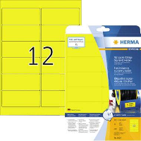 Herma 8029 Signaaletiketten 99.1 X 42.3 Mm Polyester folie Geel 300 stuk(s) Extra sterk hechtend Laser (zwart/wit), Laser (kleur), Kopiëren (zwart/wit),