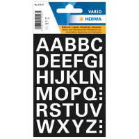 Alfabet plak letters   A Z Stickers   1x vellen   wit   15 mm