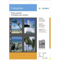 Herma HERMA Fotophan   Hülle x 10 7783 Fotohoezen Zwart, Transparant 9 x 13 cm