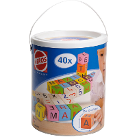Abc Houten Blokken, 40 Delig