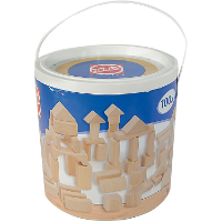Houten blokken kleur, 100st