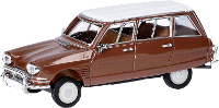 Herpa 038959 H0 Auto Citroën AMI 6 break, bruin/dak wit