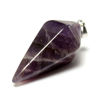 Hexagonal Pyramid Natural Stone Crystal Quartz Necklace Pendant