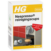 HG reinigingscups v. Nespresso reinigingsmiddel