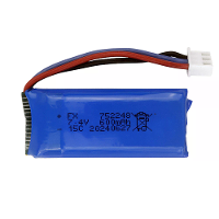 HG TRASPED HG4 58 1/14 Militair Vrachtwagen RC Auto Onderdelen 7.4V 600mAh 15C 2.54 3P Stekker Li ion Batterij Voertuige