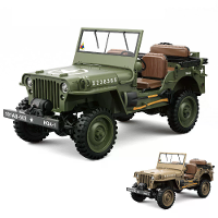 HG TRASPED HG4 58 RTR 1/14 2.4G 4WD RC Auto Willys Militair Truck voor Jeep Off Road Klimmen LED Licht Geluid Lier Twee
