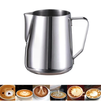 HiBREW 350ml RVS Melkopschuimer Koffiekan Pull Flower Cup Cappuccino Melkpot Espresso Latte Art Melkopschuimer Opschuimk