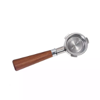 HiBREW Diepgaande Koffiepoederhanteer,304 Roestvrij staal en massief hout,51 mm