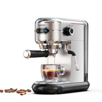 HiBREW H11 Semi Automatische Espresso Machine 1450W 1.1L 19Bar Hoge Extractie 25s Snelle Verwarming Enkele/Dubbele Kop K