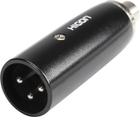 Hicon HI X3CI MF XLR adapter XLR stekker   Cinch koppeling Inhoud: 1 stuk(s)