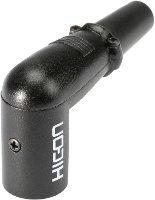Hicon HI X3RM M XLR connector Stekker, haaks Aantal polen: 3 Zwart 1 stuk(s)