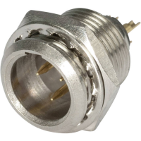 Hicon HI XMEM3 Miniatuur XLR connector Stekker, inbouw verticaal Aantal polen: 3 Zilver, Zwart 1 stuk(s)