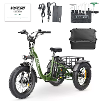 [EU DIRECT] VIPCOO VC ET1 Elektrische Driewieler Cargo 48V 20AH Batterij 750W Motor Aanbevolen Topsnelheid 25KM/H 20 inc