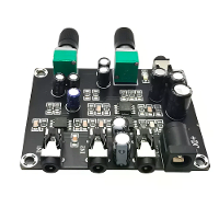 HiFi 2 Weg 2 Kanaals Stereo Audio Signaal Mixer Bord DC 5 24V 3.5Mm Interface Laag Geluidversterker met Volume Controle