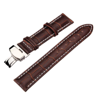 High Quality Pu Leather Brown Men Women Wrist Watch Band