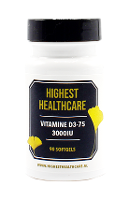 Highest Healthcare Vitamine D3 75 3000IU Softgels