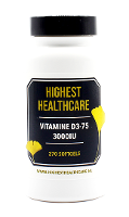 Highest Healthcare Vitamine D3 75 3000IU Softgels