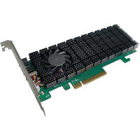 HighPoint SSD6202A 2x M.2 Interface kaart