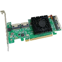 HighPoint SSD7580B PCIe 4.0X16 8x U.2P NVMe interface kaart