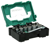 HiKOKI 40030020 Bitset T profiel, Plat, Kruiskop Phillips, Kruiskop Pozidriv, Zeskant Incl. Bithouder