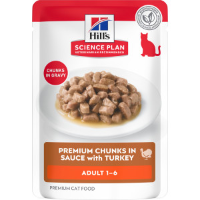 Hill's Adult nat kattenvoer met kalkoen maaltijdzakje multipack 1 doos (12 x 85 g)