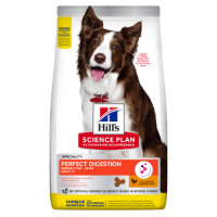 Hill's Adult Perfect Digestion Medium met kip & bruine rijst hondenvoer 2,5 kg