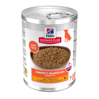 Hill's Adult Perfect Digestion nat hondenvoer met kip blik 1 tray (12 x 363 g)