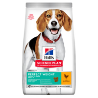 Hill's Adult Perfect Weight Medium met kip hondenvoer 12 kg