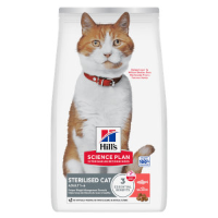 Hill's Adult Sterilised Cat met zalm kattenvoer 2 x 3 kg