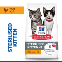 Hill's Kitten Sterilised kattenvoer met kip 10 kg