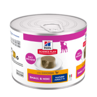 Hill's Mature Adult 7+ Small & Mini nat hondenvoer met kip (mousse) blik 24 x 200 g