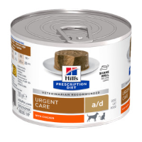 Hill's Prescription Diet A/D Urgent Care natvoer hond / kat met kip blik 1 tray (12 x 200 g)