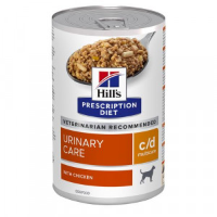 Hill's Prescription Diet C/D Multicare Urinary Care nat hondenvoer met kip blik 1 tray (12 x 370 g)