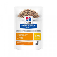 Hill's Prescription Diet C/D Multicare Urinary nat kattenvoer met zalm maaltijdzakje 1 doos (12 x 85 g)
