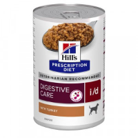 Hill's Prescription Diet I/D Digestive Care nat hondenvoer met kalkoen blik 1 tray (12 x 200 g)