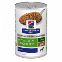Hill's Prescription Diet J/D Weight Metabolic + Mobility nat hondenvoer blik 2 trays (24 x 370 g)