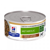 Hill's Prescription Diet Metabolic Weight Management stoofpotje voor hond met kipsmaak & groenten blik 1 tray (12 x 354 g)