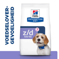 Hill's Prescription Diet Z/D Food Sensitivities Low Fat hondenvoer met gehydrolyseerde soja 10 kg