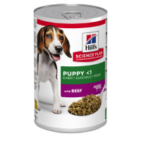 Hill's Puppy nat hondenvoer met rund blik 2 trays (24 x 370 g)