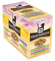 Hill's Ideal Balance Feline Adult Multi Pack Pouch Kattenvoer #95;_12x85 Gr
